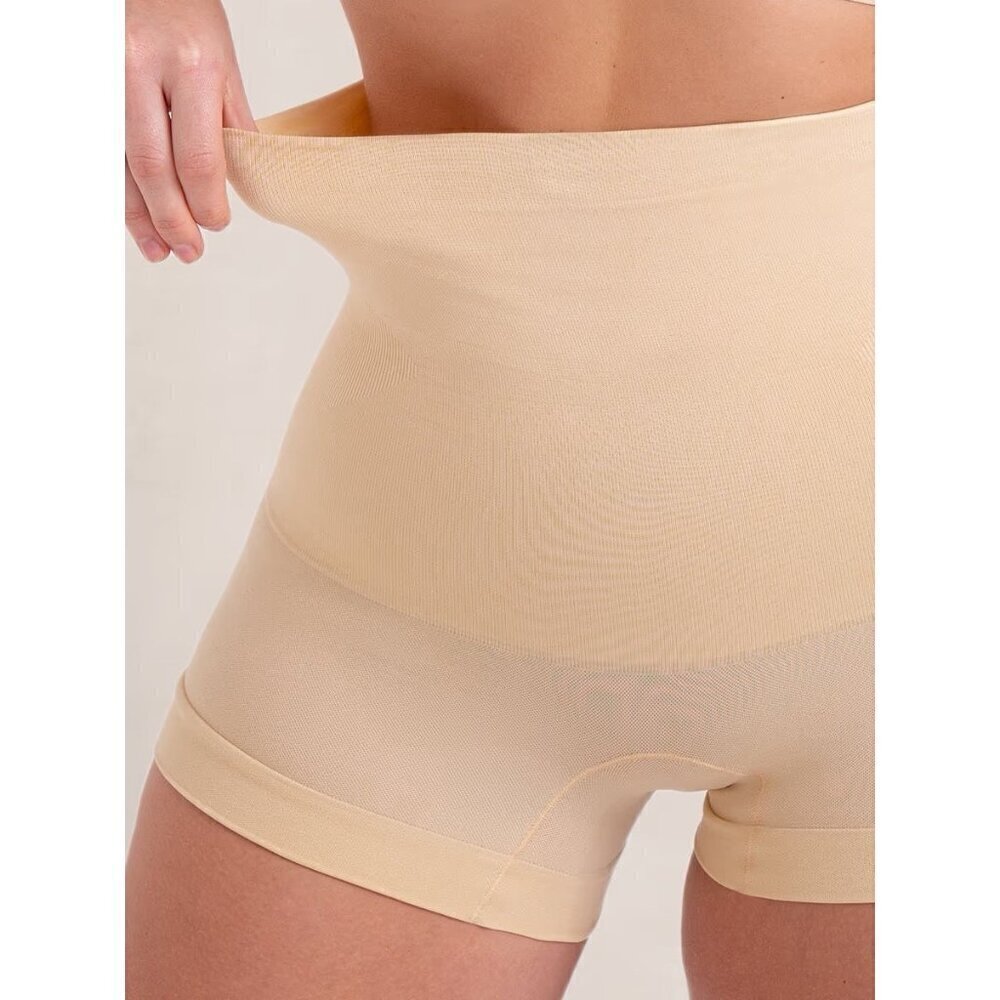 Shapermint All Day Every Day High Waisted Shaper Boyshort Sz Small Chai 18437 - Picture 3 of 10